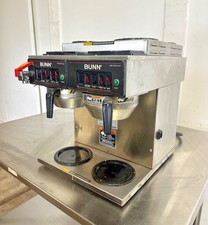"BUNN CWTF4/2,TWIN"POUR OVER OR DIRECT LINE COFFEE BREWER W/6 WARMERS, 1PH
