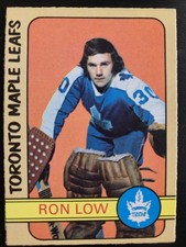 1972-73 O-PEE-CHEE OPC NHL Hockey #258 Ron Low Rookie Toronto Maple Leafs RC