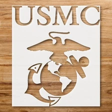 Majestic Eagle Globe Anchor Wildlife Decor Stencil for Animal Lovers - Stenci…