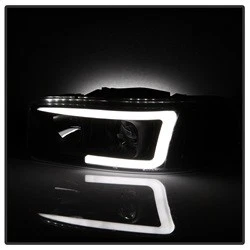 Faróis projetores Spyder barra de luz preta automática GMC Sierra/Yukon 5084521 - Imagem 2 de 4