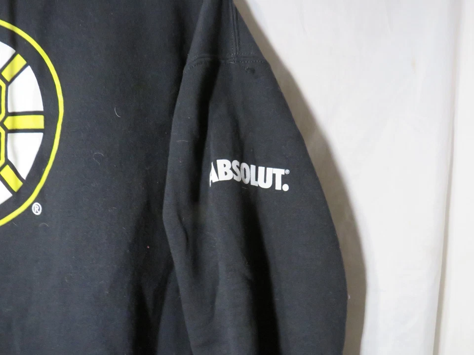 Boston Bruins Hoodie Mens XL Black Sweatshirt Pullover Absolut NHL Hockey - Image 4 of 4