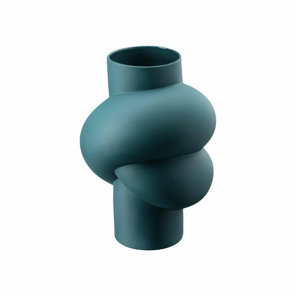 Rosenthal Vase Abyss, Dekovase, Porzellan, Petrol, 25 cm, 14628-426328-26025 - Bild 2 von 3