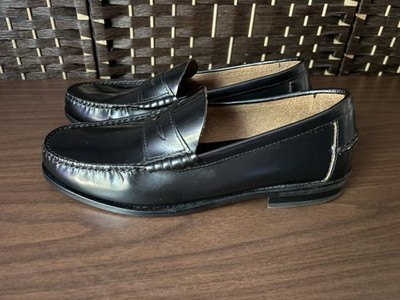Florsheim Berkley Penny Loafers Black Leather Men's 9.5 3E Excellent Condition 