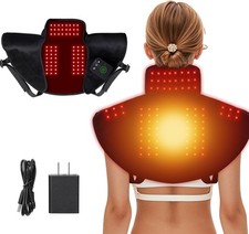 Red Light Therapy Neck Shoulder Rechargeable Light Therapy for Body with Massage