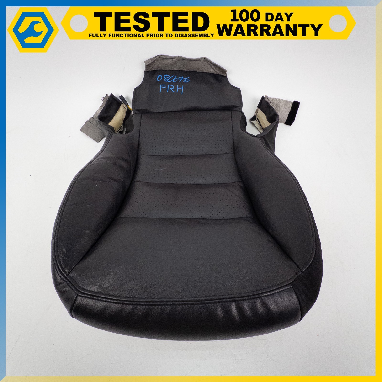 05-11 CHEVROLET CORVETTE C6 FRONT RIGHT PASSENGER UPPER LOWER SEAT CUSHION OEM