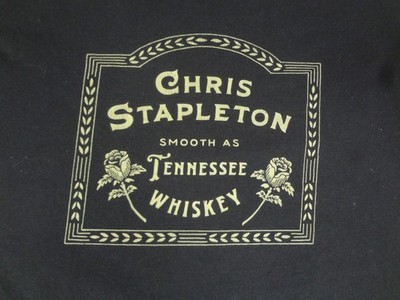 CHRIS STAPLETON - SMOOTH AS TENNESSEE WHISKEY - MEDIUM BLACK T-SHIRT K826