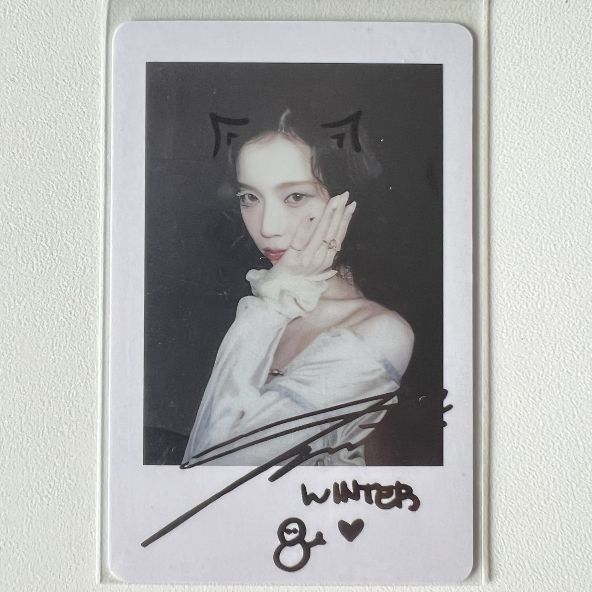 aespa ウィンター 中国 雑誌 MOEVIR トレカ AESPA WINTER #1 MOEVIR Polaroid Chinese Magazine Special OFFICIAL