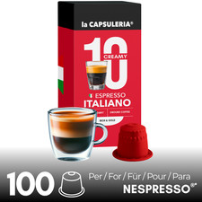 Coffee Italian Espresso 100 Pods Compatible with Nespresso Original 0.22 per lighter