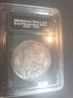 1878 S  Morgan Silver Dollar Rainbow/Blueish Toned AU/BU