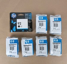 NEW Genuine Lot 7 HP 92 Black 93 Tri-Color Ink Cartridges SEALED NOS