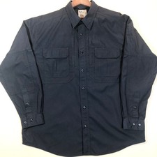 5.11 Tactical Utility Shirt Men s 2XL Ripstop Vented Navy Long Sleeve