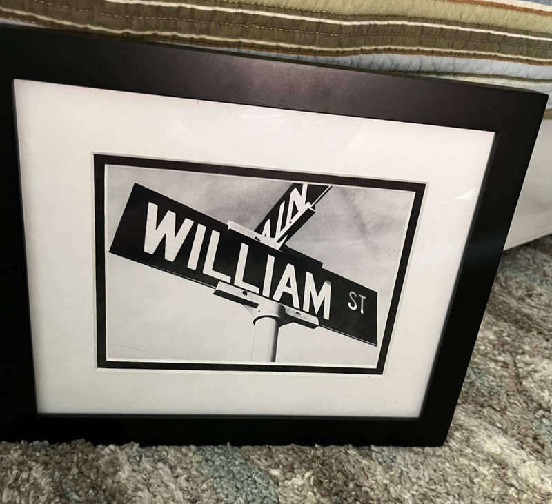 William Your name on street sign-Framed Photo