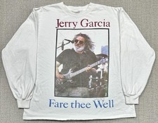 Vintage Jerry Garcia Grateful Dead Shirt XL Season Greetings Fare Thee Well 1995