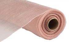 10 inch x 30 feet Deco Poly Mesh Ribbon New Rose Gold