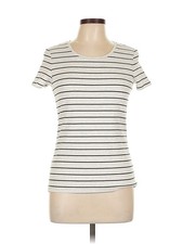 Denver Hayes Women Ivory Short Sleeve T-Shirt L