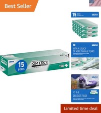 Science Kimwipes Disposable Task Wipers 11-4/5 x 11-4/5" , 15 Pack, 2940 Wipes