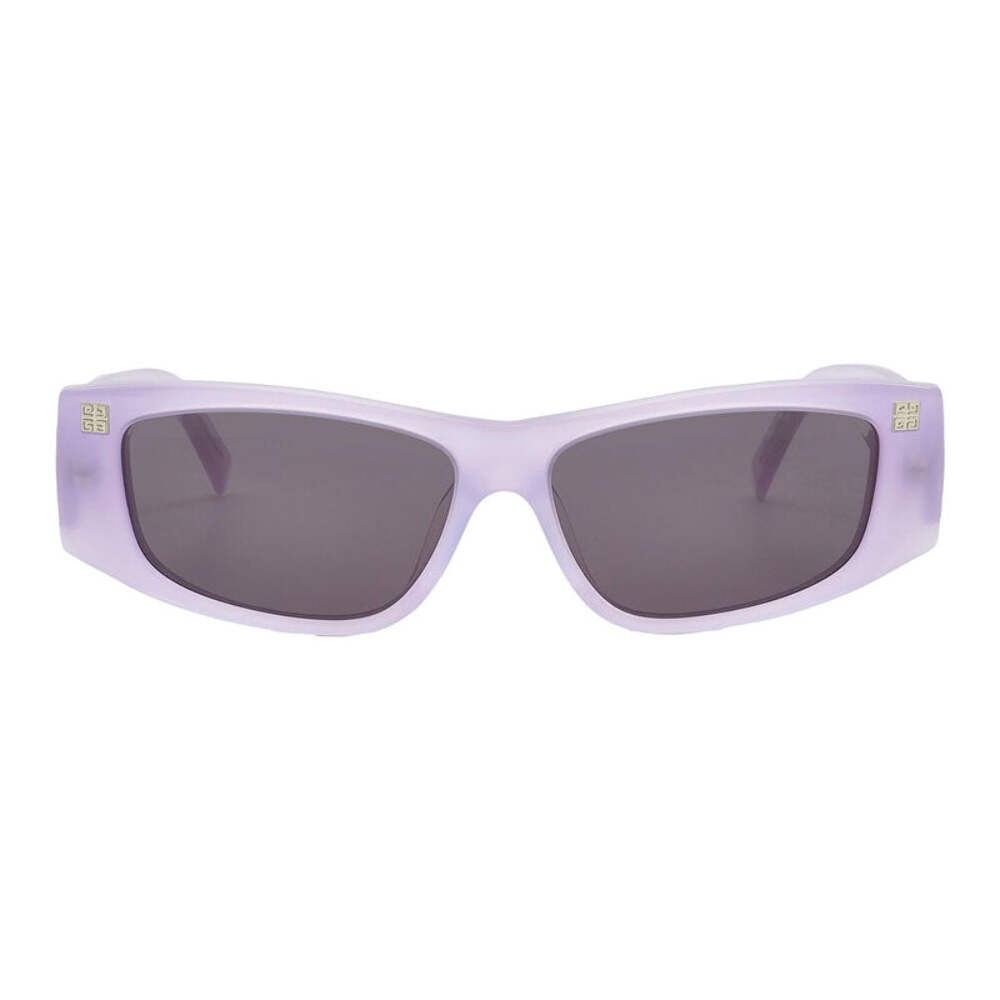 Givenchy Sunglasses Rectangle Full Rim, Shiny Lilac Frame and Dark Grey Lens GV4 thumbnail 2