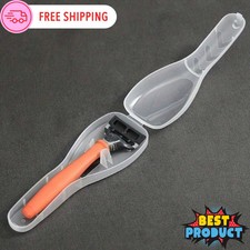 Razor Holder Travel Case Portable Plastic Manual Men Razor Trimmer Protector