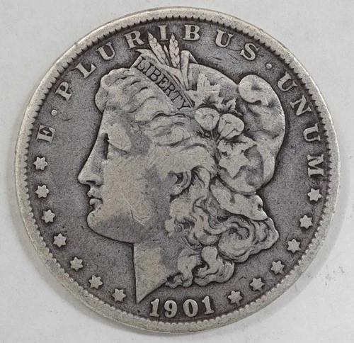 1901 Morgan Silver Dollar $1 Philadelphia No Mint Mark US Coin