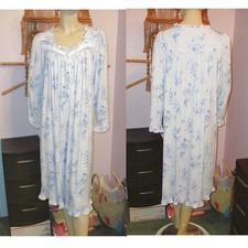 Eileen West Floral Ballet Nightgown Size XS Pintuck Lace Modest Cottagecore NEW