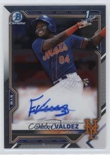 2021 Bowman Chrome Prospects Auto Freddy Valdez #CPA-FV Auto 4n0