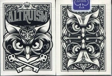 (2) ALTRUISM SNOW OWLS Playing Card Deck (2 DECK Lot) by The Blue Crown- USPCC