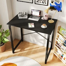 31-63" Home Office Computer Desk Writing Work Study Table with Storage Bag