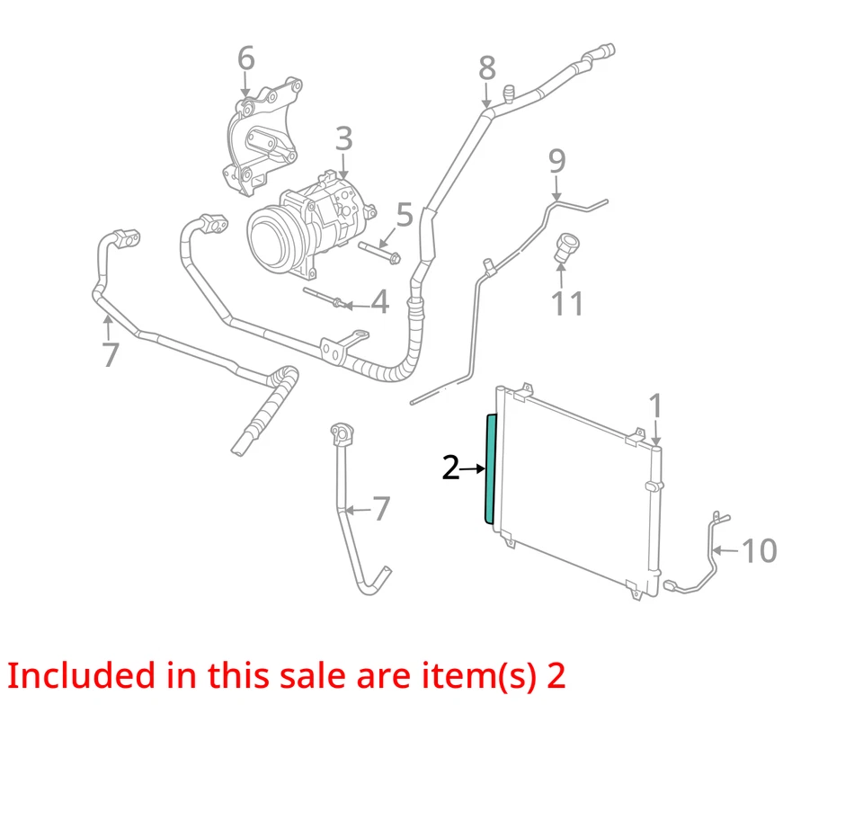 Se adapta a la secadora Cadillac CTS 2003-2007 A/C REFRIG REC/DEHY 25740116 - NUEVO OEM Foto 2 de 3