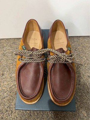 Men's Paraboot Michael Shoes in Brown, Size 41.5, with Box - FW22