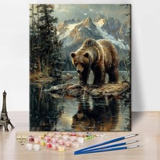 TUMOVO DIY Painting by Numbers for Adults, Bear Paint Numbers, 16x20