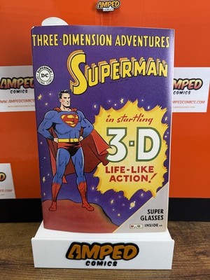 Three-Dimension Adventures Superman 3-D DC REPRINT (1997) w/original 3d glasses