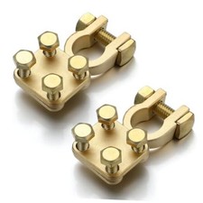 Pcs Heavy Duty Battery Terminal Solid Brass Cable Ends 3-way Heavy Duty 4 2 Pcs Heavy Duty Battery Terminal Solid Brass Cable Ends 3-way Heavy Duty 4 2