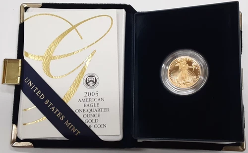 2005-W $10 1/4 Oz Proof American Gold Eagle In OGP