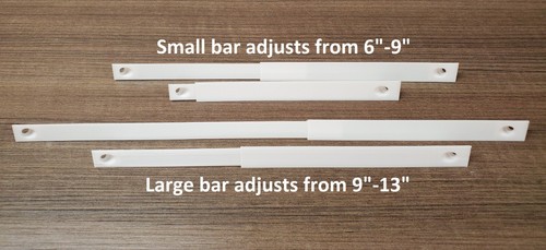 RV Camper Travel Trailer Accessory Bathroom Screw In Shower Shelf Storage Bar - Foto 5 di 10