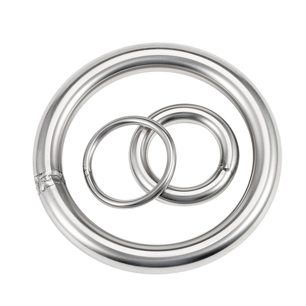 A2 Stainless Steel Welded O-Rings - Heavy Duty Solid Metal Smooth Round Rings (Unbranded)