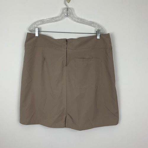 Stillwater Supply Skort 12 Mini Built In Shorts Solid Tan Womens - Picture 2 of 4
