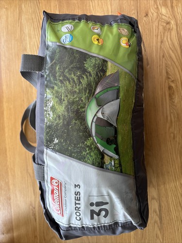 Coleman Cortes 3 - Camping Tent Green - Picture 3 of 5
