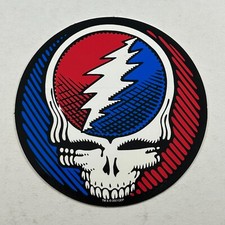 Steal Your Face Grateful Dead Round Sticker Music Advertising Deadhead