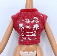Bratz Doll Lot Mga Clothing Top Shirt Red Sun Kissed Red