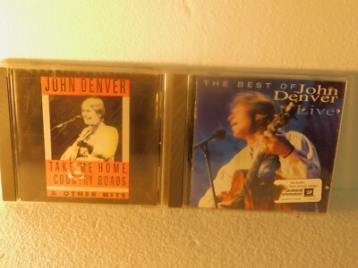 2 cds John Denver Take Me Home, Country Roads & Other Hits ,  Best Of Live