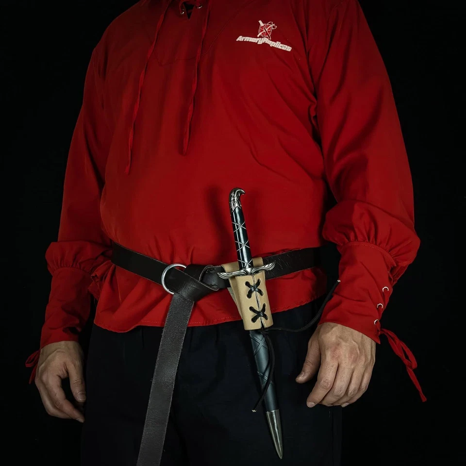 Кожаная кобура кинжал лягушка ручной работы | аксессуар средневекового костюма | 8 цветов - Изображение 4 из 4