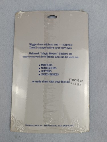 Vintage Hallmark Magic Motion Aufkleber Space Age 1 Blatt versiegelt selten USA Laser - Bild 9 von 11
