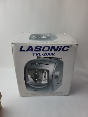 Lasonic Portable 5.5'' BLACK & WHITE TV - AM/FM Radio TVL-200R w/Power Cord