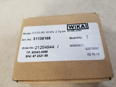 #ad #ad WIKA GAUGE 213.53.063 $21.35