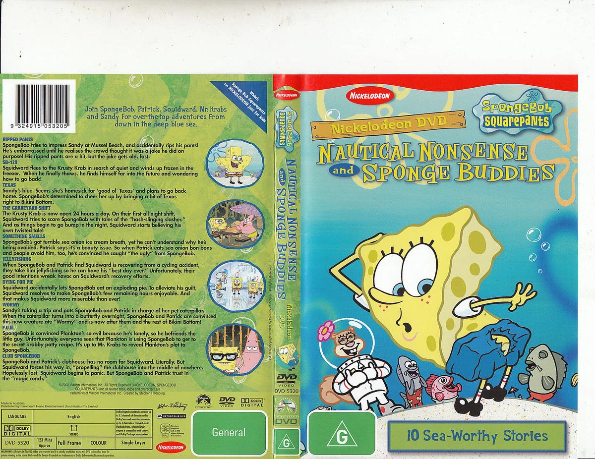 Spongebob Squarepants Nautical Nonsense And Sponge Buddies Dvd