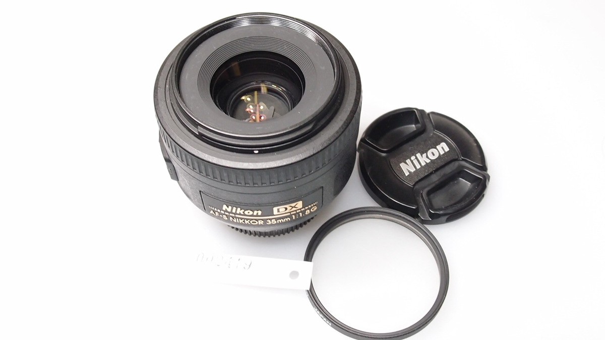 NIKON AF-S NIKKOR DX 35mm 1:1.8G LENS W/CAPS/FILTER EXCELLENT | eBay