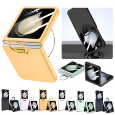 For Samsung Galaxy Z Flip5 5G Slim Shockproof Screen Protector with Ring Case 