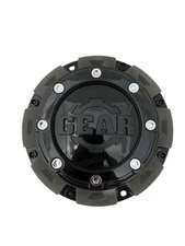 CAP-6C-B14 Gear Alloy Gloss Shiny Black Wheel Center Cap 1850L176-56H