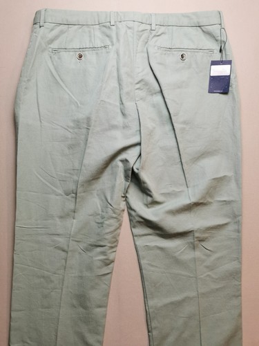 HACKETT Men's UK 38R Kensington Slim Linen Blend Chinos (NEW) In Pistachio Green - Picture 16 of 19