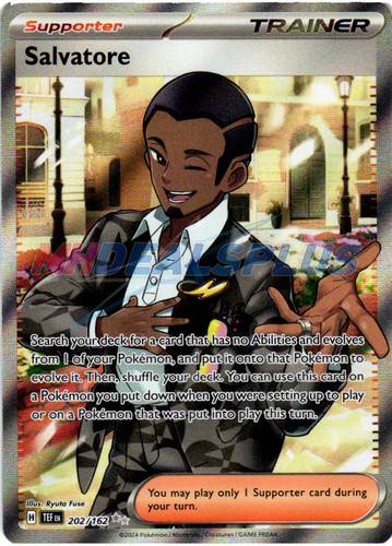 Salvatore Temporal Forces #202/162 Ultra Rare Pokemon Card R2-529